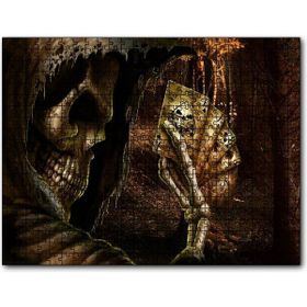 Cakapuzzle Iskambil Oynayan Iskelet 1000 Parça Puzzle