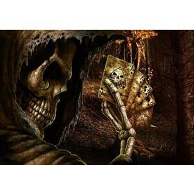 Cakapuzzle İskambil Oynayan İskelet 120 Parça Ahşap Puzzle