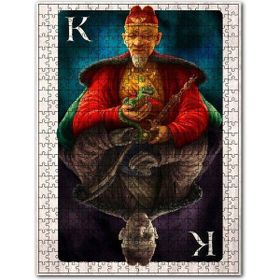 Cakapuzzle İskanbil Kağıdı Ejderha Hayalet Görsel Ahşap 500 Parça Puzzle