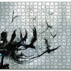Cakapuzzle İskeletten Ayrılan Kuşları Ahşap 1000 Parça Puzzle
