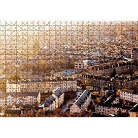 Cakapuzzle İskoçya Edinburg Yüksekten Şehir Manzarası 120 Parça Ahşap Puzzle