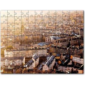 Cakapuzzle Iskoçya Edinburg Yüksekten Şehir Manzarası 120 Parça Puzzle
