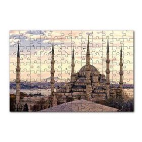 Cakapuzzle İstanbul Sultan Ahmet Camii Görseli 120 Parça Ahşap Puzzle