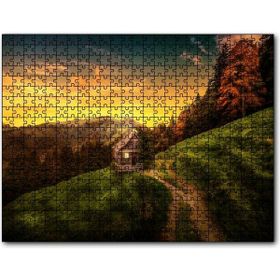 Cakapuzzle İsviçre Orman Manzaralı Dağ Evi 120 Parça Puzzle