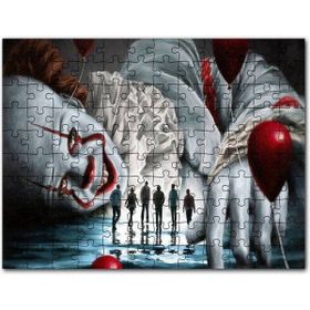 Cakapuzzle It Filmi Karakteri Palyaço ve Kurbanları Mdf 500 Parça Puzzle