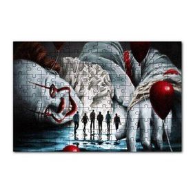 Cakapuzzle IT Filmi Karakteri Palyaço ve Kurbanları Yapboz MDF Puzzle