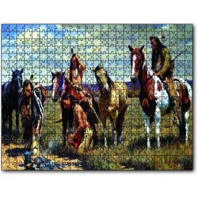 Cakapuzzle İz Peşindeki Kızılderiler Ahşap 1000 Parça Puzzle