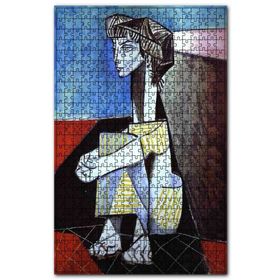 Cakapuzzle Jacqueline Kneeling 1954 By Picasso Ahşap 255 Parça Puzzle