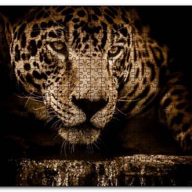 Cakapuzzle Jaguar Pusuda Yakın Plan Mdf 120 Parça Puzzle