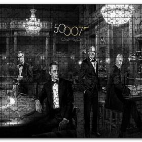 Cakapuzzle James Bond 50 yıl Daniel Craig Mdf 1000 Parça Puzzle