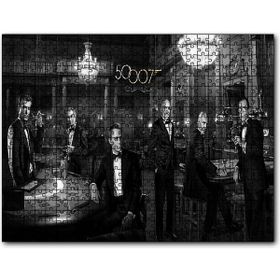 Cakapuzzle James Bond 50 yıl Daniel Craig Mdf 120 Parça Puzzle