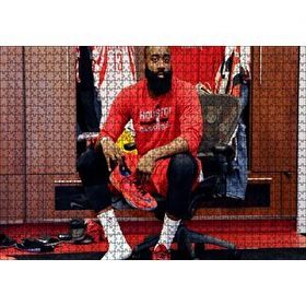 Cakapuzzle James Harden Houston Basketbolcu 120 Parça Ahşap Puzzle