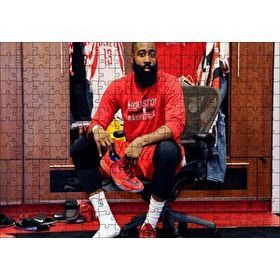Cakapuzzle James Harden Houston Basketbolcu 120 Parça Ahşap Puzzle