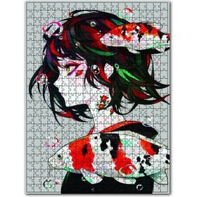 Cakapuzzle Japon Kızı ve Japon Balıkları 255 Parça Puzzle