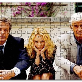 Cakapuzzle Jean Paul Belmondo Alain Delon Vanessa Paradis Mdf 255 Parça Puzzle