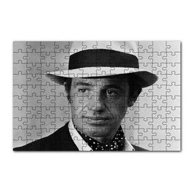 Cakapuzzle Jean Paul Belmondo Fötr Şapkalı Siyah Beyaz 120 Parça Ahşap Puzzle
