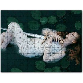 Cakapuzzle Jean Paul Belmondo Fötr Şapkalı Siyah Beyaz Mdf 120 Parça Puzzle