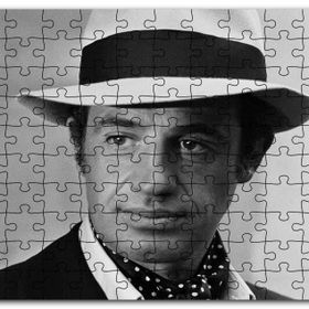 Cakapuzzle Jean Paul Belmondo Fötr Şapkalı Siyah Beyaz Mdf 255 Parça Puzzle