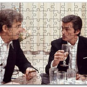 Cakapuzzle Jean Paul Belmondo ve Alain Delon Mdf 1000 Parça Puzzle