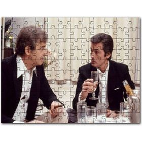 Cakapuzzle Jean Paul Belmondo ve Alain Delon Mdf 1000 Parça Puzzle