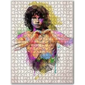 Cakapuzzle Jim Morrison Kalp Figürü Görseli Ahşap 255 Parça Puzzle