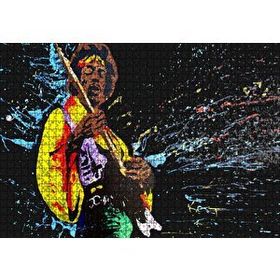 Cakapuzzle Jimi Hendrix Gitar Illüstrasyon 255 Parça Puzzle