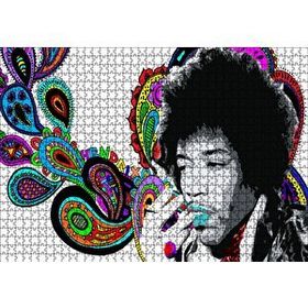 Cakapuzzle Jimi Hendrix Soyut Şekiller Mdf 1000 Parça Puzzle