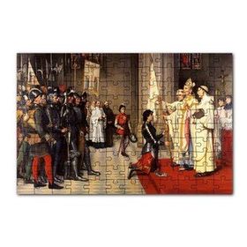 Cakapuzzle Joan Arc Taç Giyme Töreni Tablosu 120 Parça Ahşap Puzzle