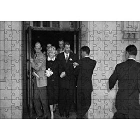 Cakapuzzle Joe Di Maggio Marilyn Monroe İle Evlendi Mdf 120 Parça Puzzle