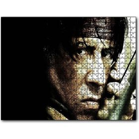 Cakapuzzle John Rambo ve Oku Mdf 120 Parça Puzzle