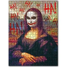 Cakapuzzle Joker İmajlı Mona Lisa Görseli Ahşap 500 Parça Puzzle