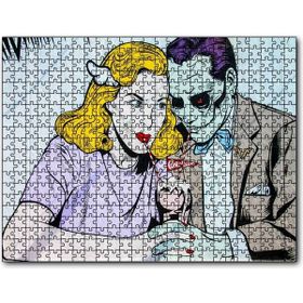 Cakapuzzle Joker ve Harley Quinn Vintage Mdf 120 Parça Puzzle