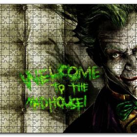 Cakapuzzle Joker Welcome To The Madhouse Palyaço Mdf 1000 Parça Puzzle