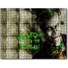 Cakapuzzle Joker Welcome To The Madhouse Palyaço Mdf 1000 Parça Puzzle