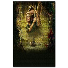 Cakapuzzle Jumanji Emily Blunt Dwayne Johnson Ahşap 500 Parça Puzzle