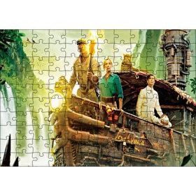 Cakapuzzle Jumanji Vahşi Orman Güvertede Maceracılar 120 Parça Ahşap Puzzle