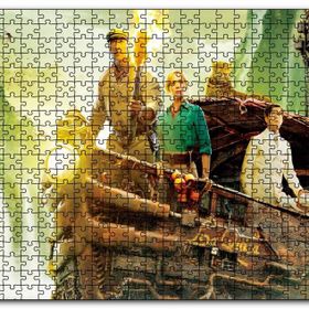 Cakapuzzle Jumanji Vahşi Orman Güvertede Maceracılar Mdf 500 Parça Puzzle