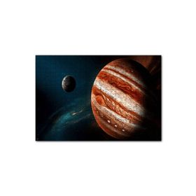 Cakapuzzle Jüpiter ve Arkada Gezegen ve Yıldızlar Mdf 120 Parça Puzzle
