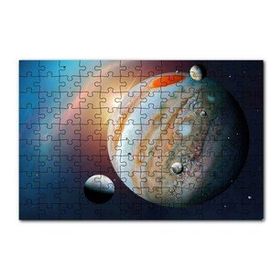 Cakapuzzle Jüpiter ve Uyduları 120 Parça Ahşap Puzzle