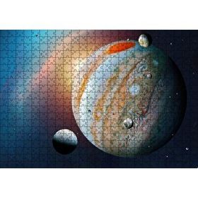 Cakapuzzle Jüpiter ve Uyduları 120 Parça Ahşap Puzzle