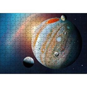 Cakapuzzle Jüpiter ve Uyduları 120 Parça Ahşap Puzzle