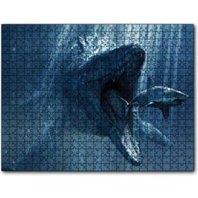 Cakapuzzle Jurassic World Megalodon Büyük Beyaz Köpekbalığı Mdf 1000 Parça Puzzle