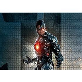 Cakapuzzle Justice League Cyborg 120 Parça Ahşap Puzzle