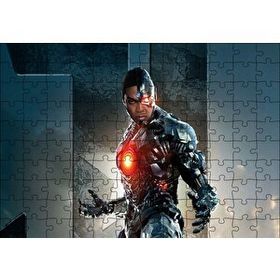 Cakapuzzle Justice League Cyborg 120 Parça Ahşap Puzzle