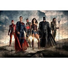 Cakapuzzle Justice League Kahramanlar 120 Parça Ahşap Puzzle