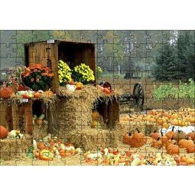 Cakapuzzle Kabaklar Samanlar ve Kasalar 120 Parça Ahşap Puzzle