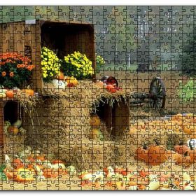 Cakapuzzle Kabaklar Samanlar ve Kasalar Mdf 120 Parça Puzzle