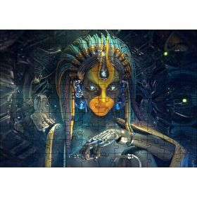 Cakapuzzle Kadın Cyborg Dijital Sanat 120 Parça Puzzle