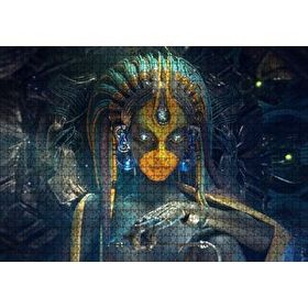 Cakapuzzle Kadın Cyborg Dijital Sanat 120 Parça Puzzle