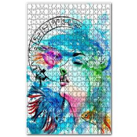 Cakapuzzle Kadın Figüründe Balık Burcu Görseli Ahşap 255 Parça Puzzle